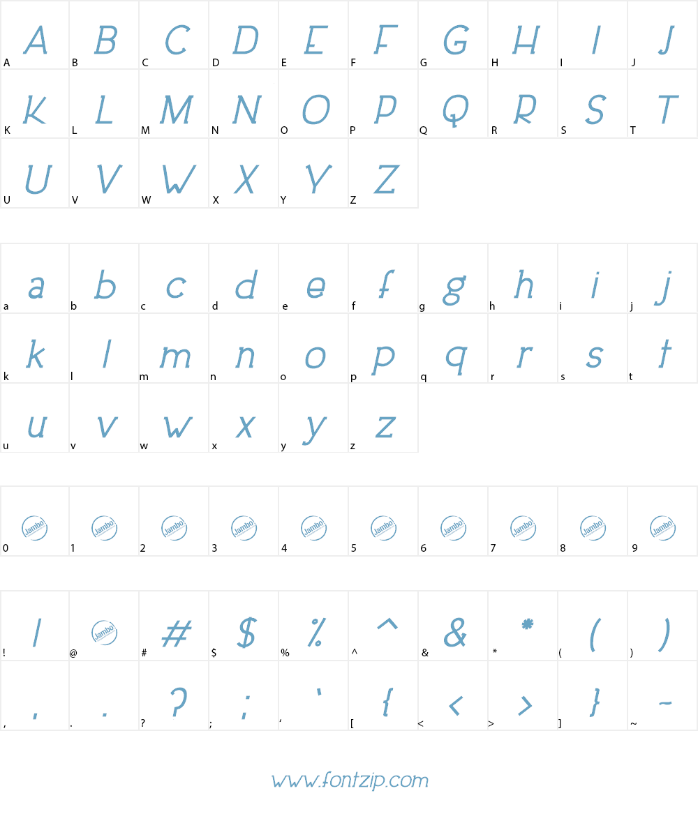 Downtown Elegance Font Character